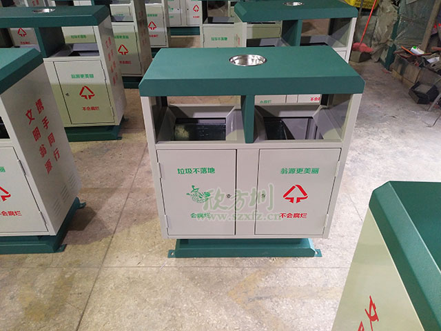 户外喷塑垃圾桶厂家生产图
