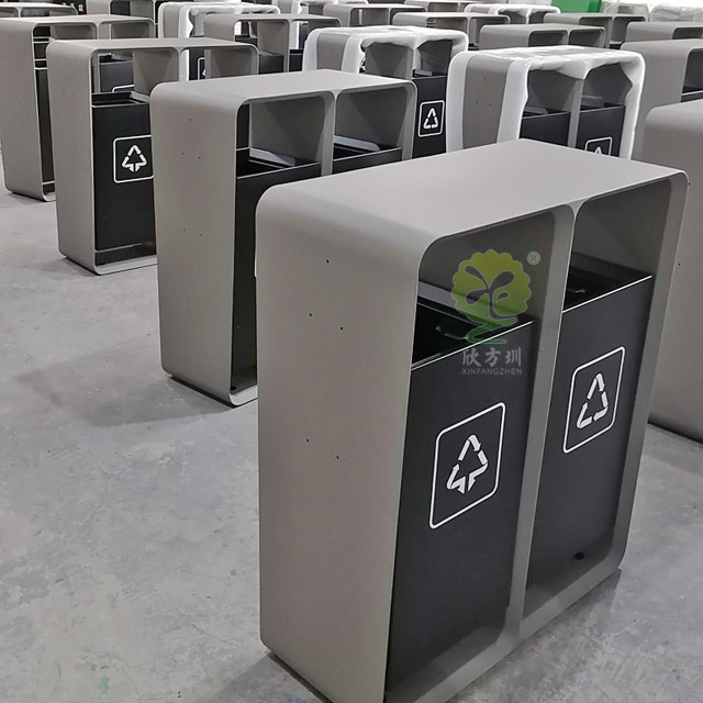 提升公共空间品质,深圳金属垃圾桶助你一臂之力