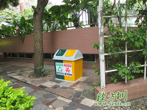 炎炎夏季,玻璃钢垃圾桶为清远市街道带来点点绿意