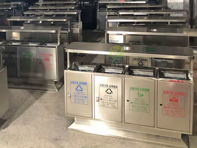 不锈钢华体会百家乐
-不锈钢四联分类垃圾桶厂家批量生产图
