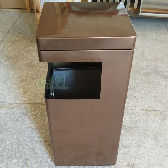 酒店不锈钢电镀垃圾桶-酒店高档定制华体会百度