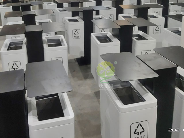 不锈钢户外金属果皮箱-坂田道路其他垃圾分类桶