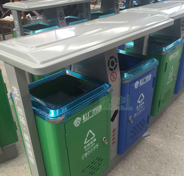 华体会com
户外钢制环保分类垃圾桶车间批量生产图