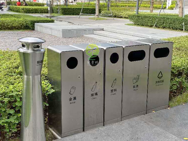 5分类户外垃圾桶净化海南三亚红树林酒店环境