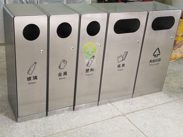 5分类户外垃圾桶净化海南三亚红树林酒店环境