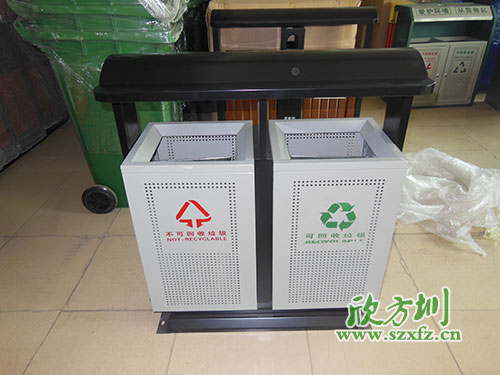 贵阳物业户外钢板冲孔垃圾桶,客户的二次选择。