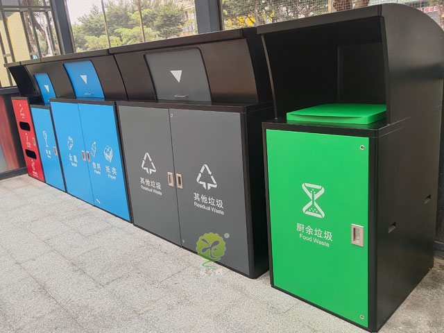 深圳光明区垃圾分类投放点街道社区落实推进