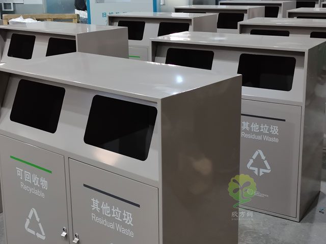 提升公共空间品质,深圳金属垃圾桶助你一臂之力